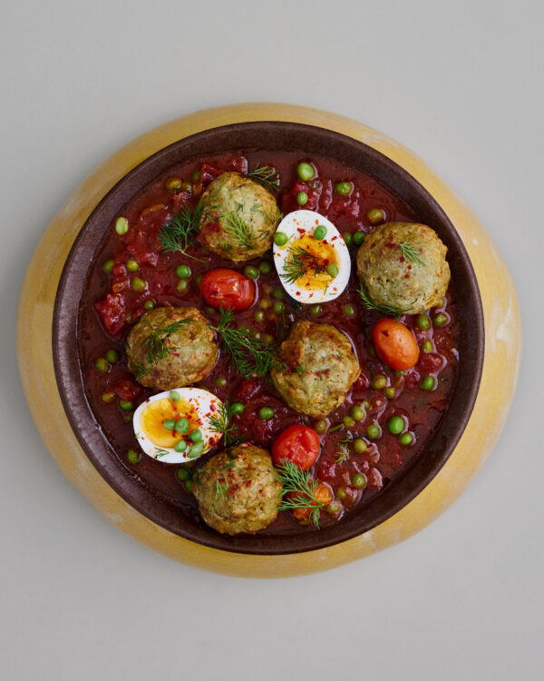 Chicken kebab & eggs